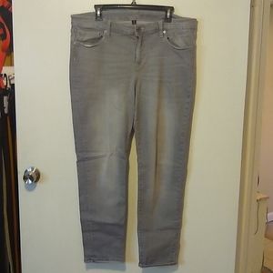 GAP super skinny light grey denim
